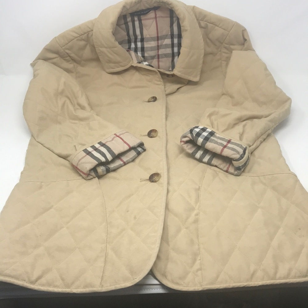 Burberry Beige Quilted Jacket